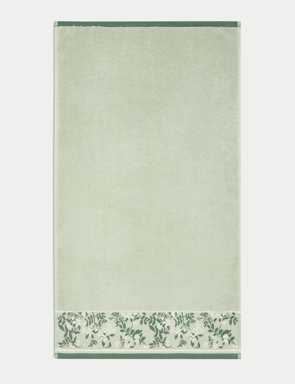 Pure Cotton Woven Floral Towel GOODS M&S   