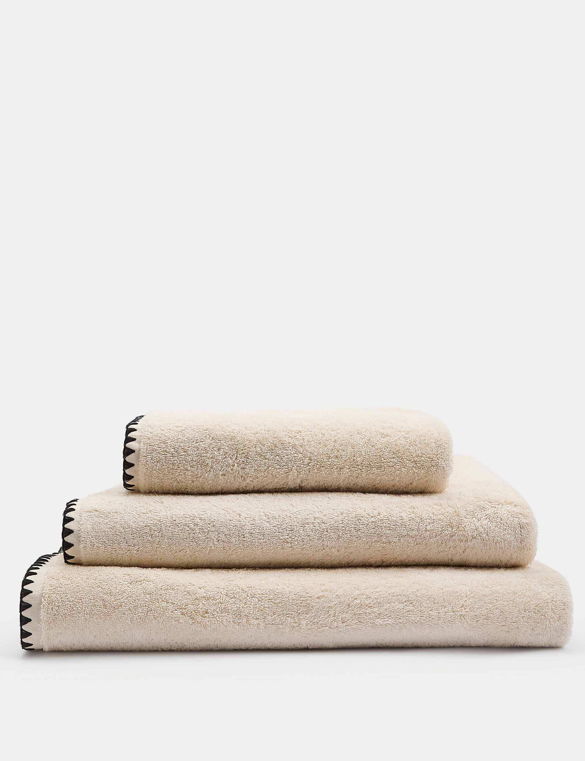 Pure Cotton Blanket Stitch Towel, imported from the UK