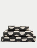 Pure Cotton Geometric Semi Circle Towel