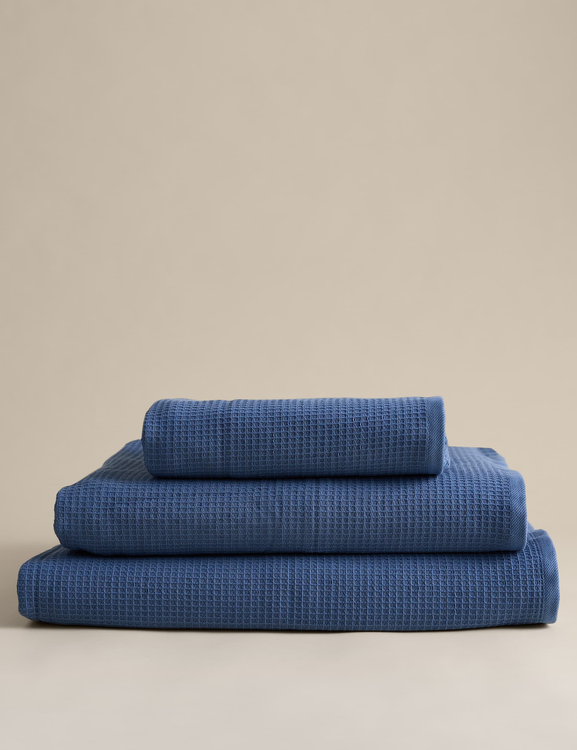 Pure Cotton Reverse Waffle & Terry Towel