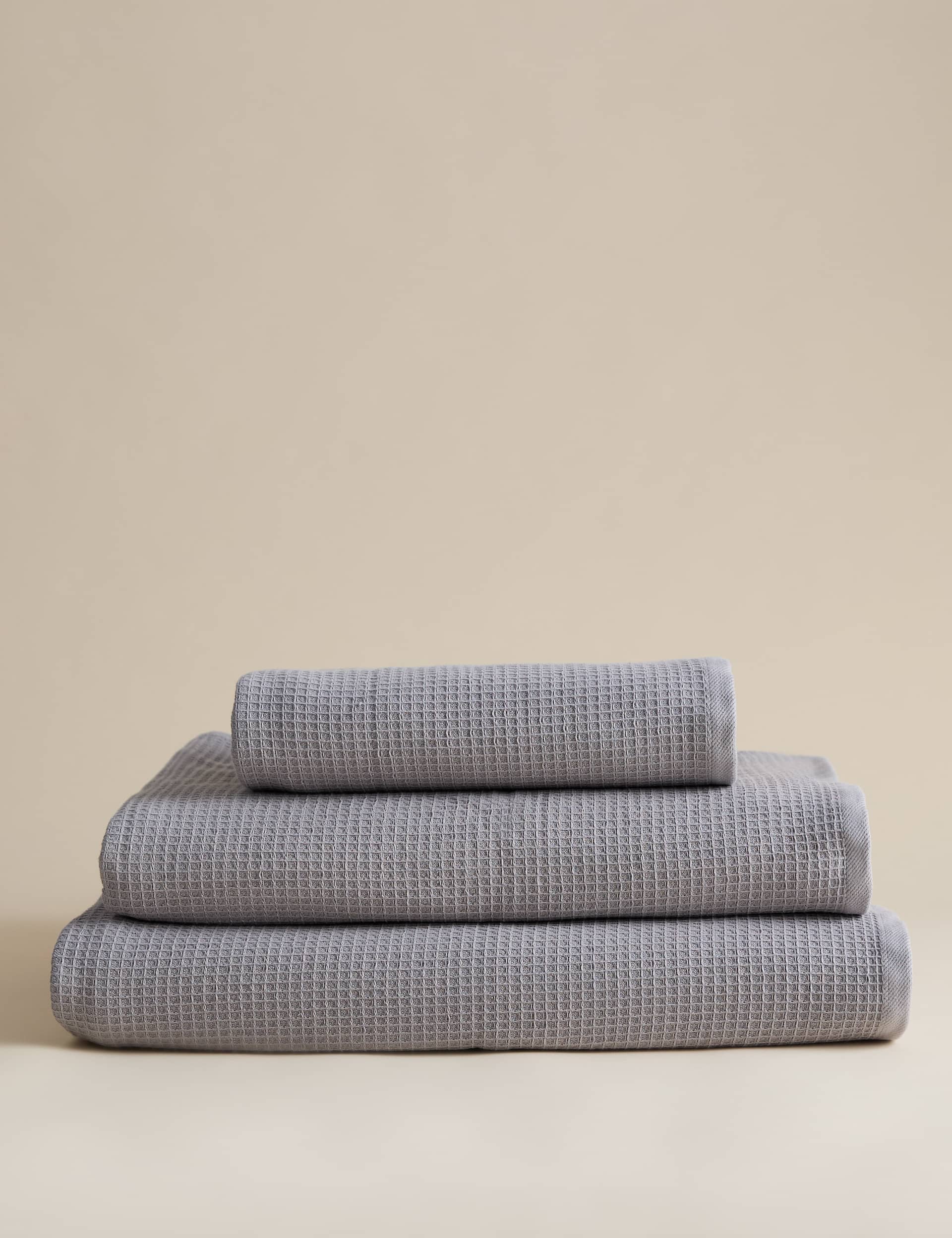 Pure Cotton Reverse Waffle & Terry Towel