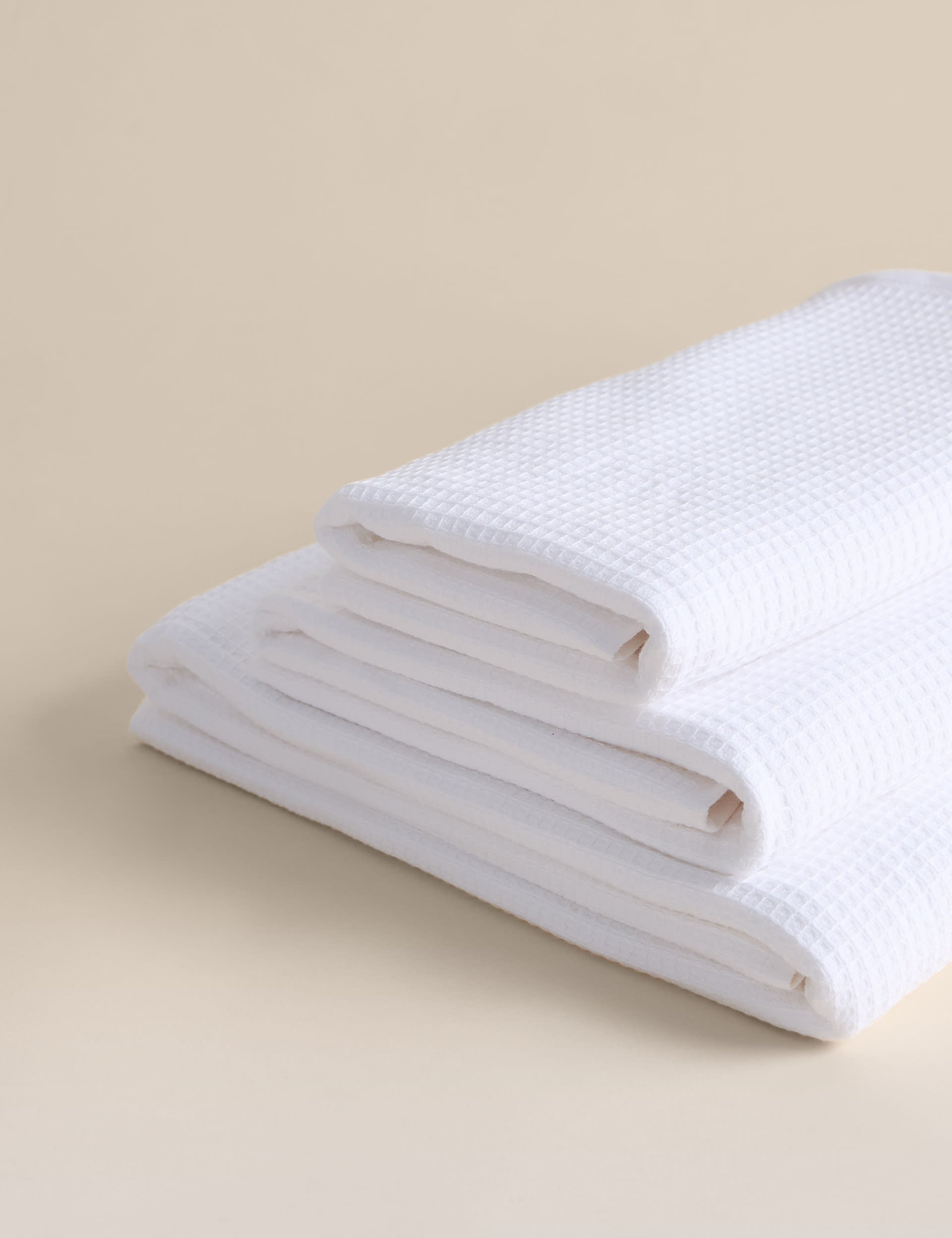 Pure cotton waffle and terry towel, UK version