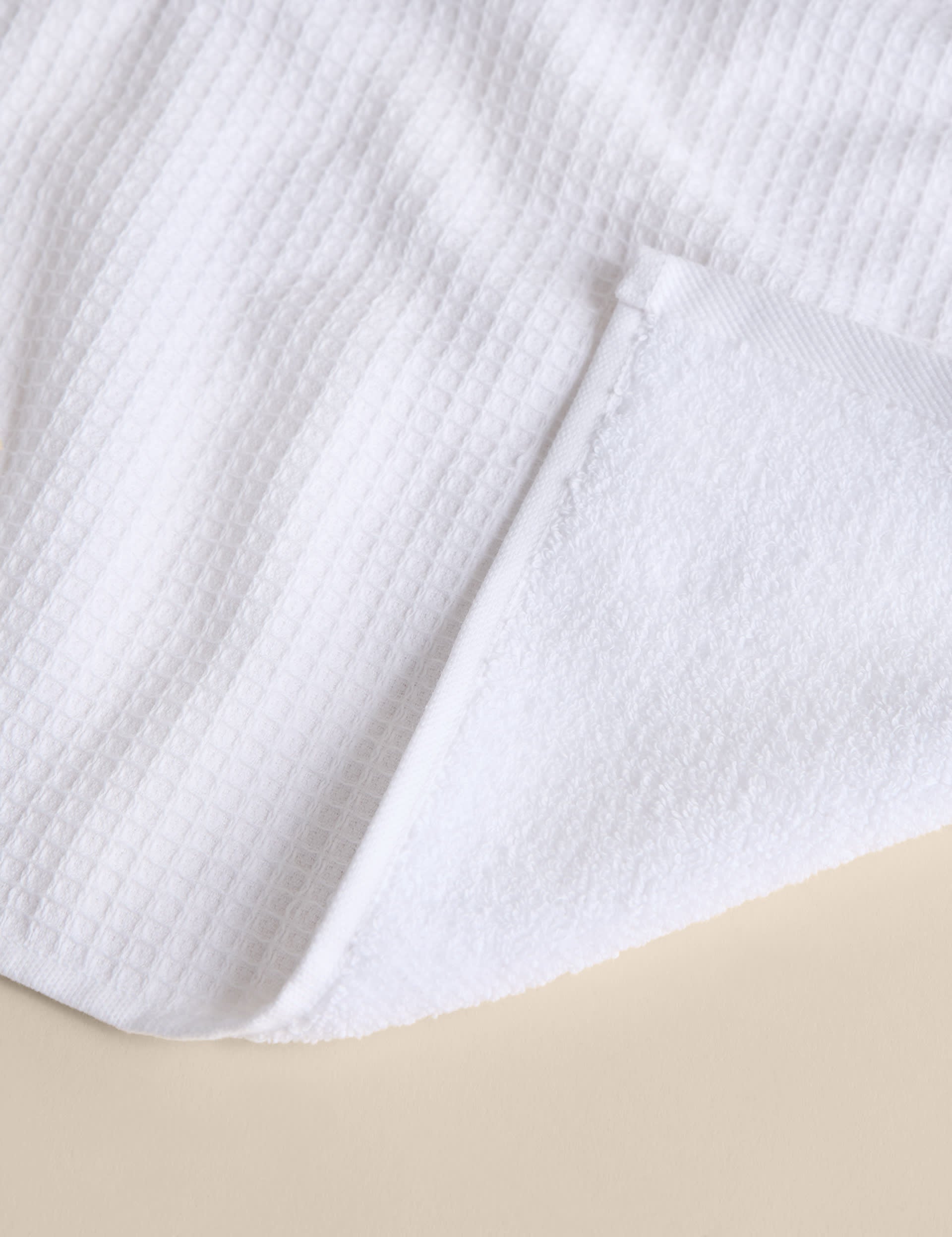 Pure cotton waffle and terry towel, UK version