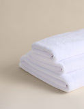 Pure cotton towel with linen border, UK version
