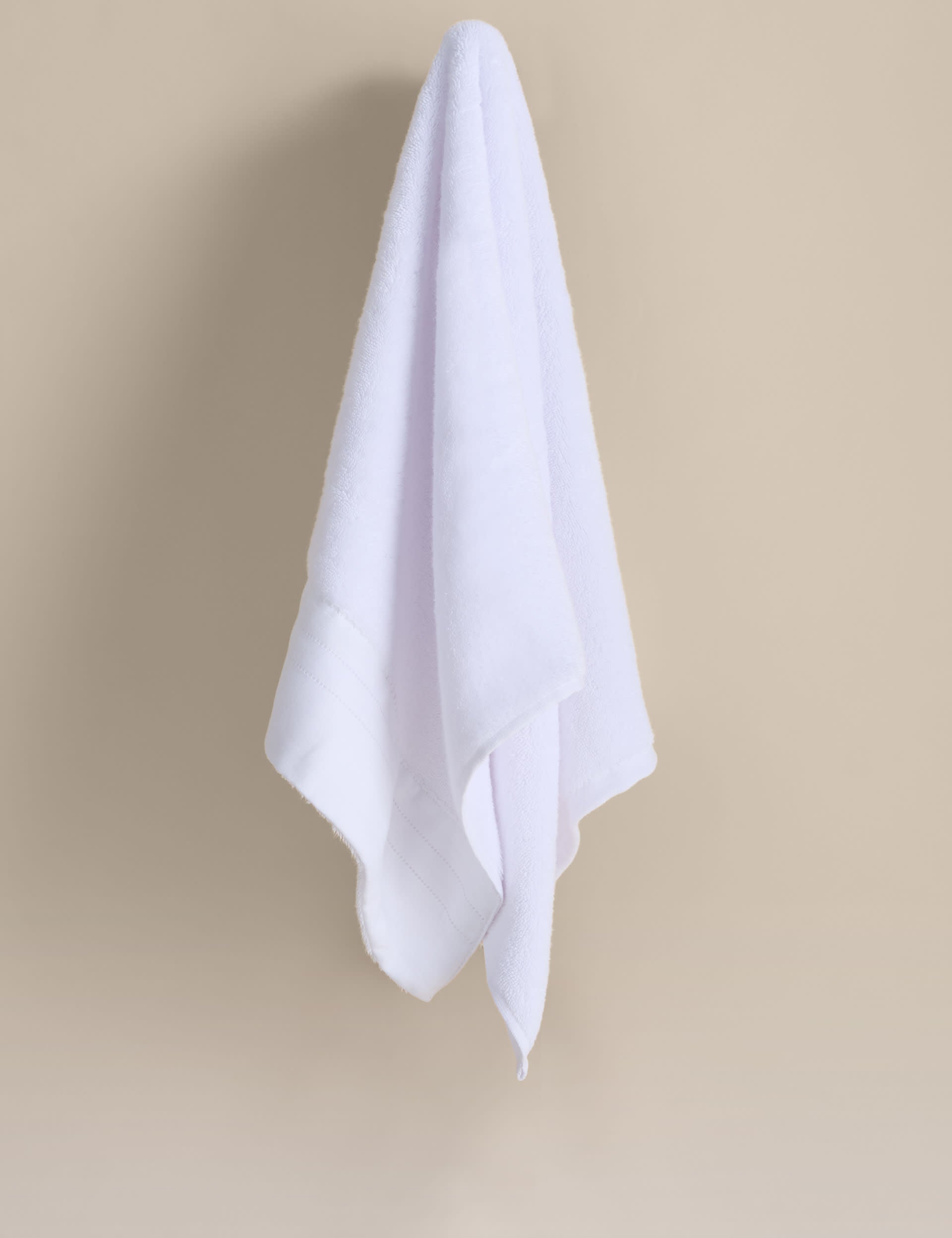 Pure cotton towel with linen border, UK version