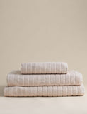 Pure cotton popcorn stripe towel 550gsm, imported from the UK