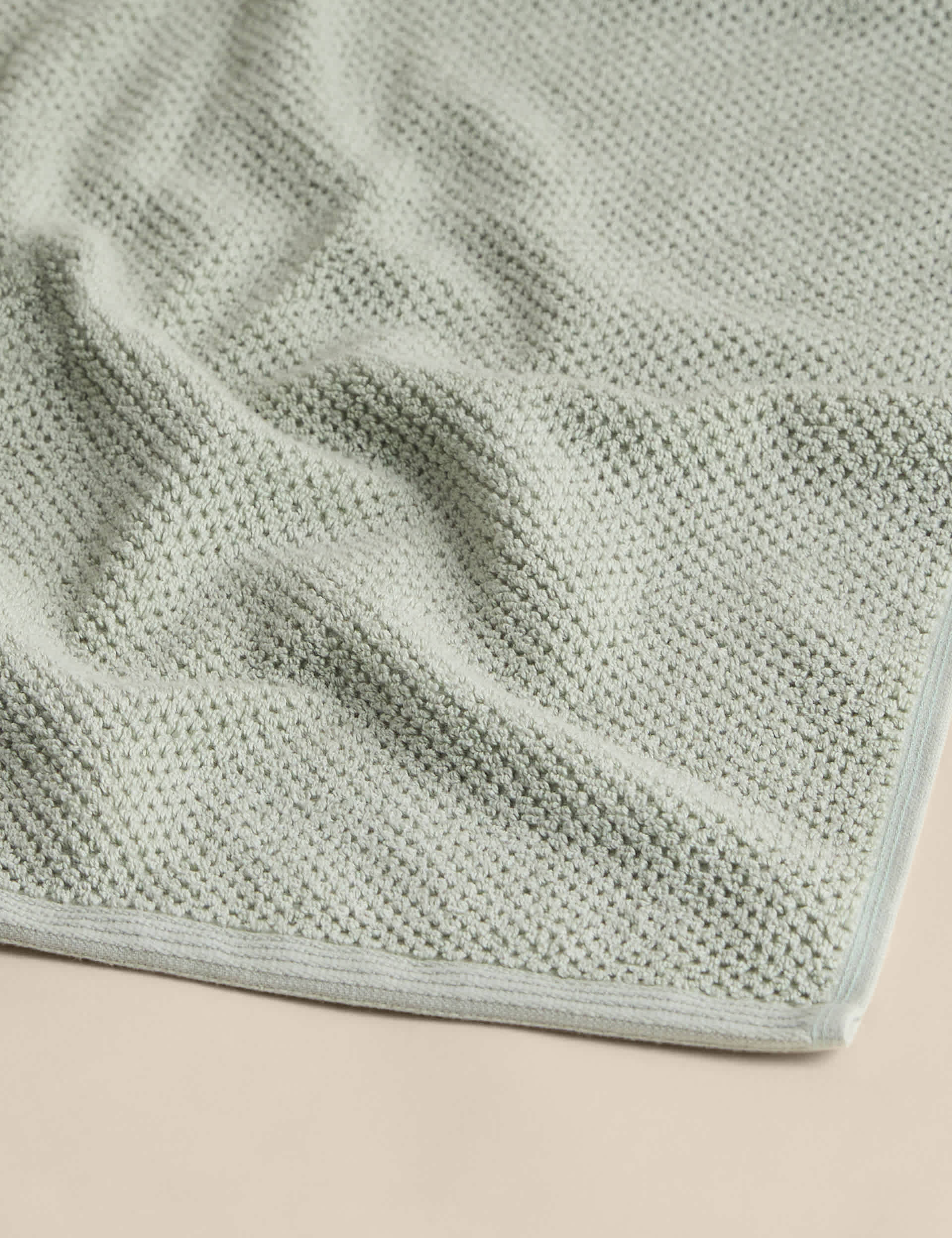 M&S Pure Cotton Rice Weave Bath Towel