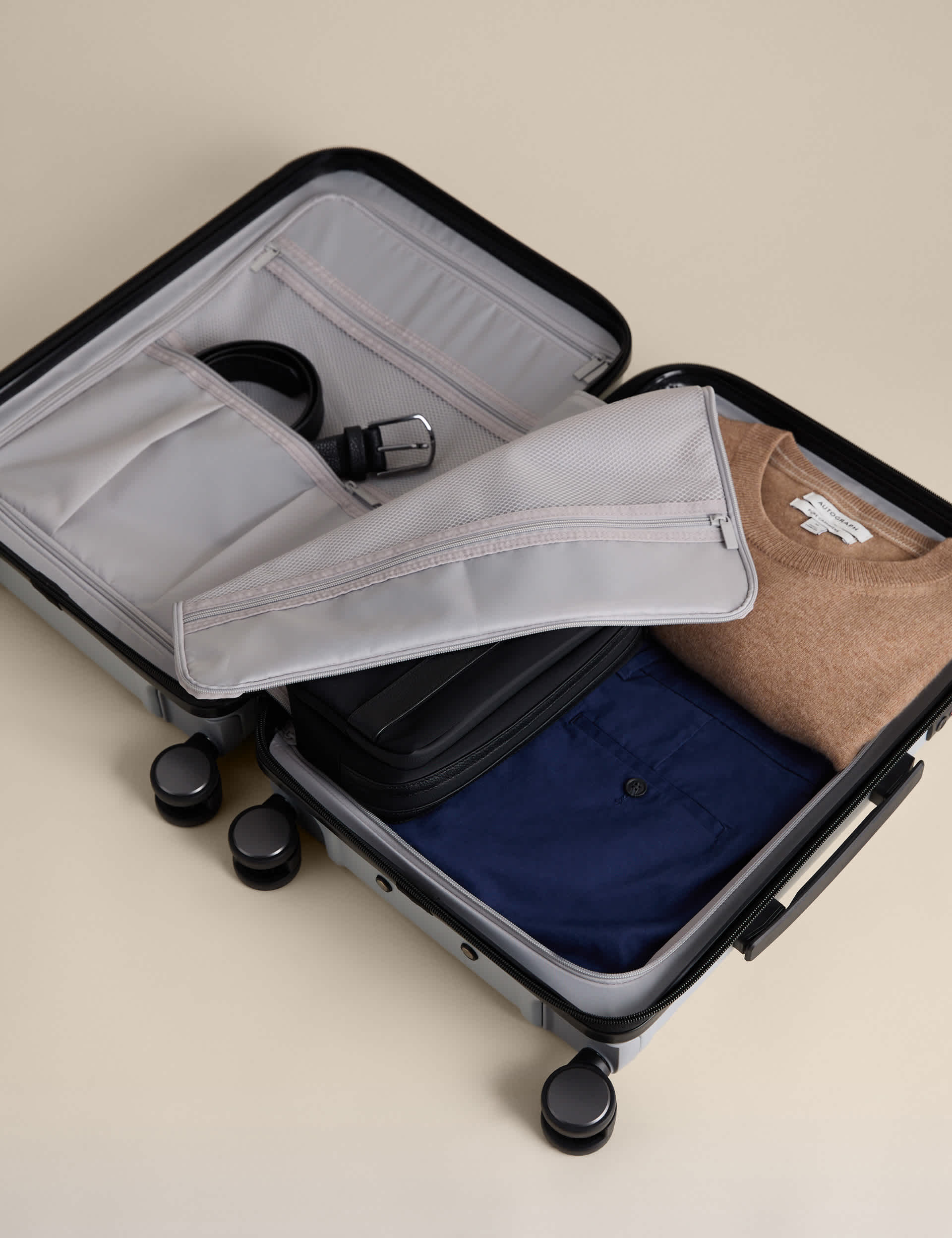Oslo hard shell cabin suitcase with wheels - British product