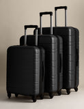 Pisa 4 wheel hard shell medium suitcase, imported from the UK