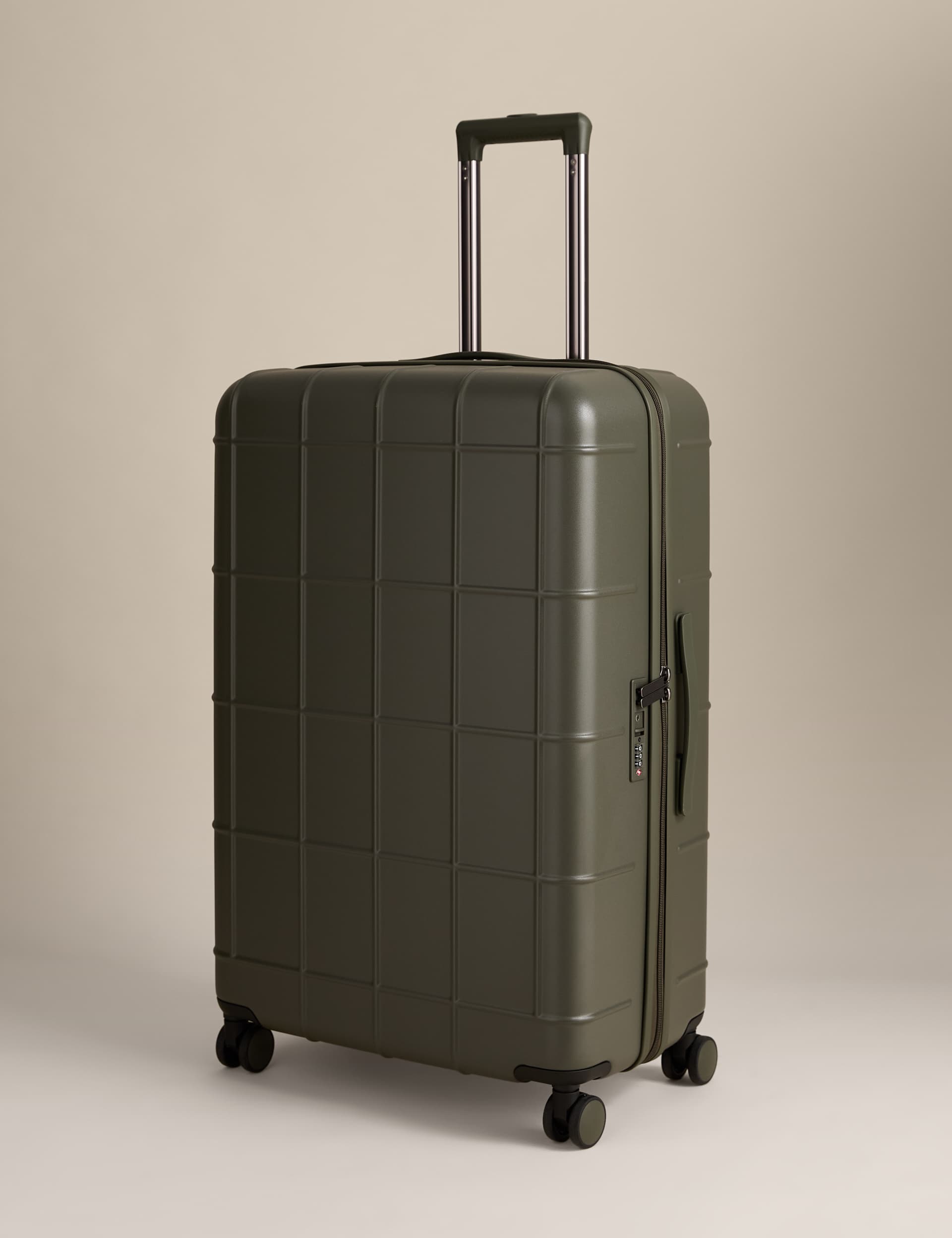 Stockholm 4 wheel hard shell large suitcase - British product