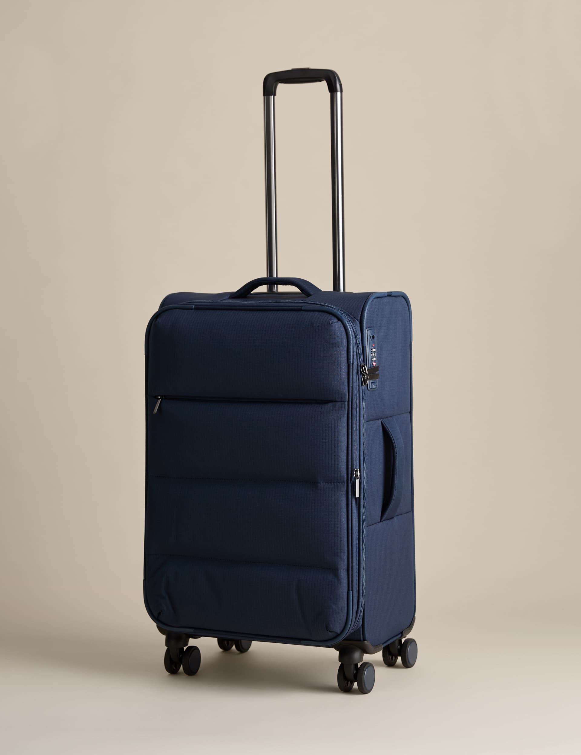 M&S Geneva 4 Wheel Soft Medium Suitcase