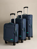 M&S Set of 3 Seville 4 Wheel Soft Suitcases