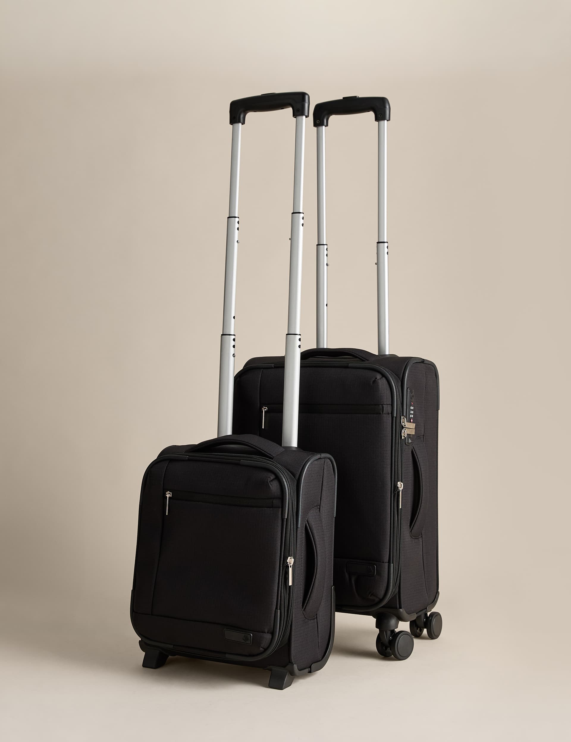 Seville soft suitcases set with cabin and underseater - British product