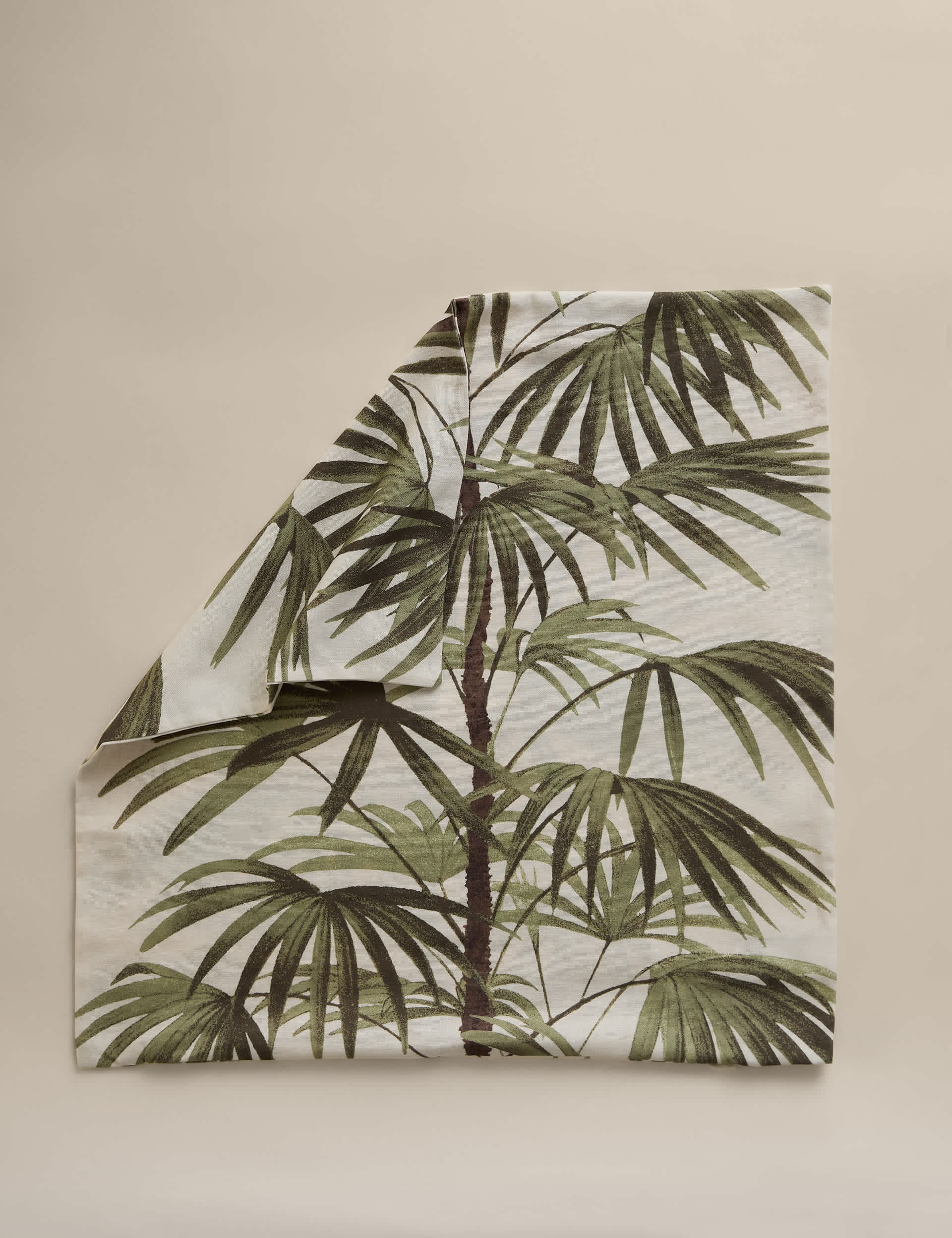 Pure cotton fern tree cushion cover 50cm - British product