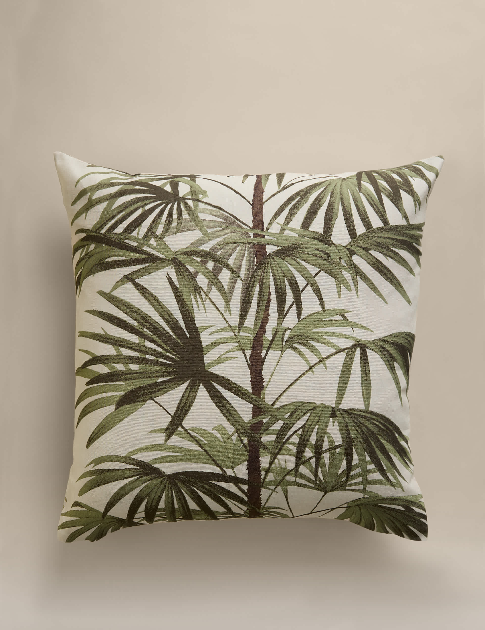 Pure cotton fern tree cushion cover 50cm - British product