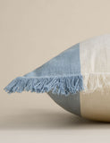 Pure cotton woven striped outdoor cushion 50 cm, UK version