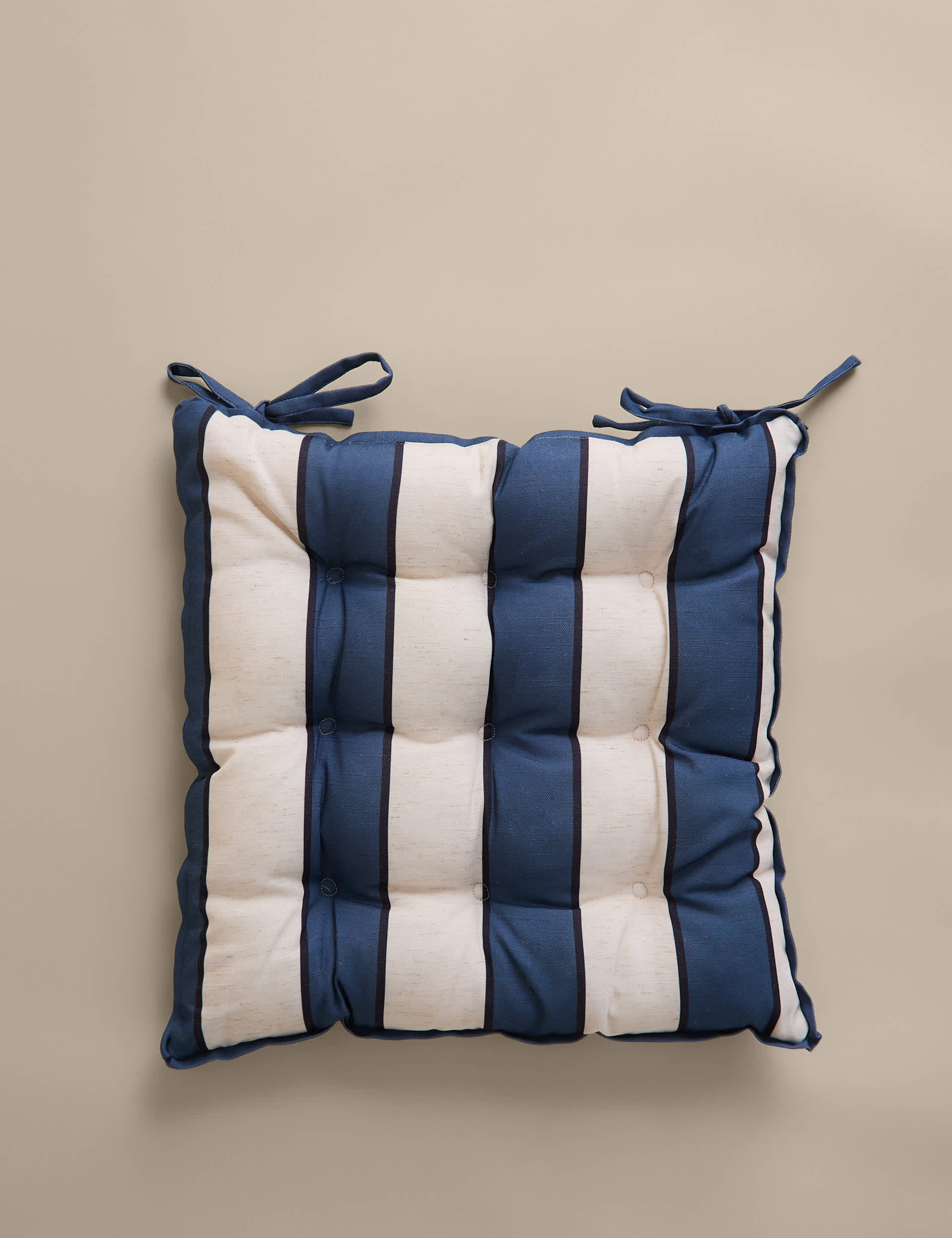 2 Pack Striped Outdoor Seat Pads