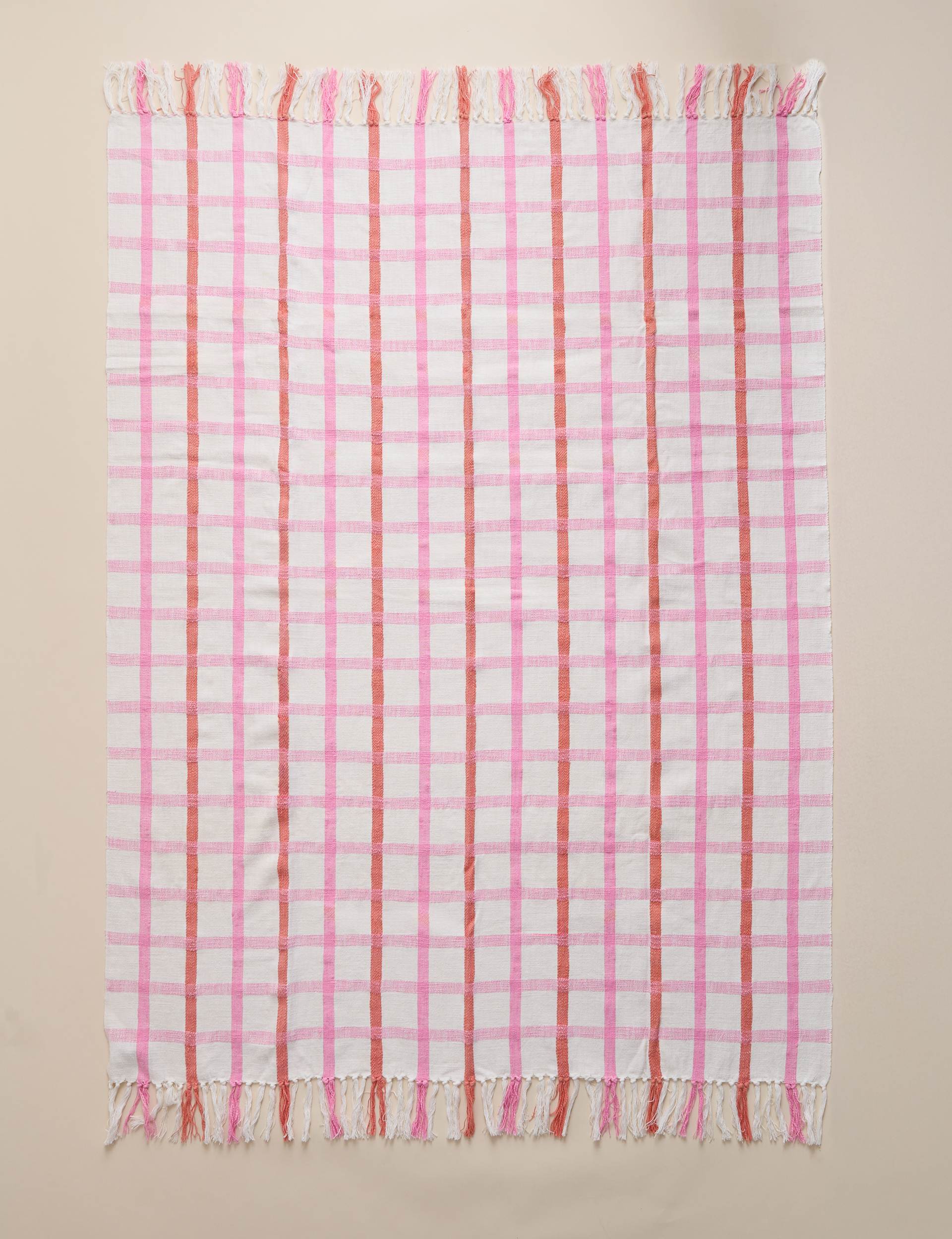 Hockney checked throw 130x170cm, UK version