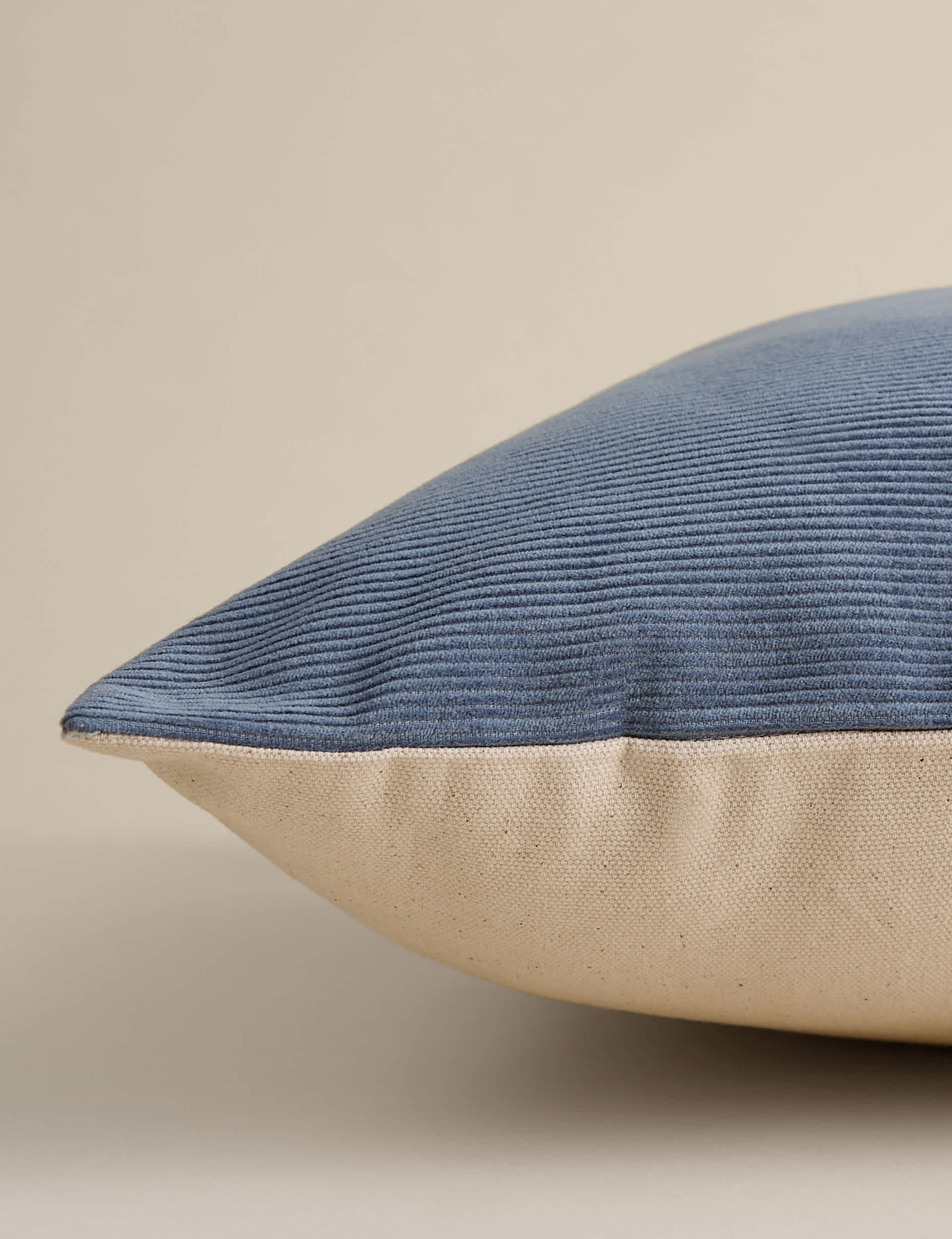 Pure Cotton Washed Cord Cushion 45cm x 45cm