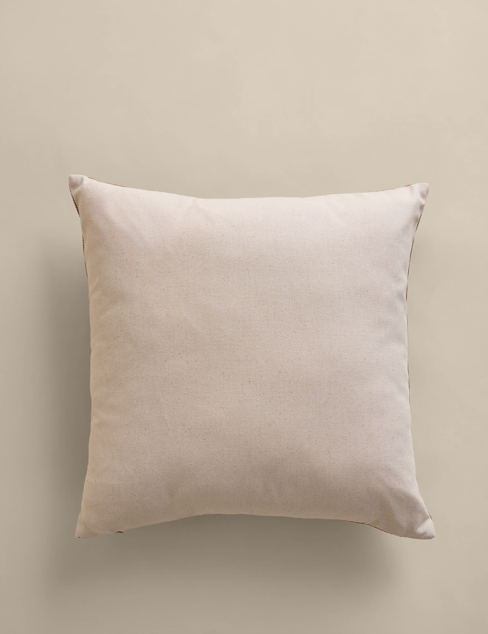 Washed cotton cord cushion 45 cm - British product