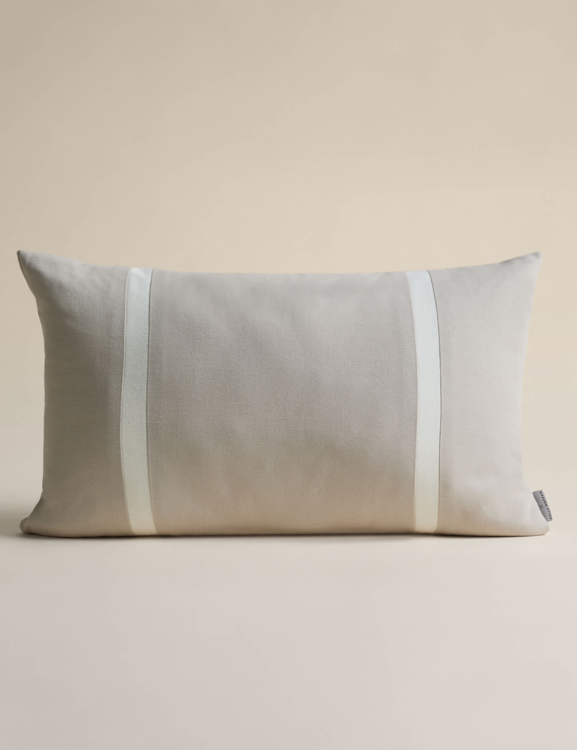 M&S Kelly Hoppen double stripe bolster cushion pure cotton (British brand)