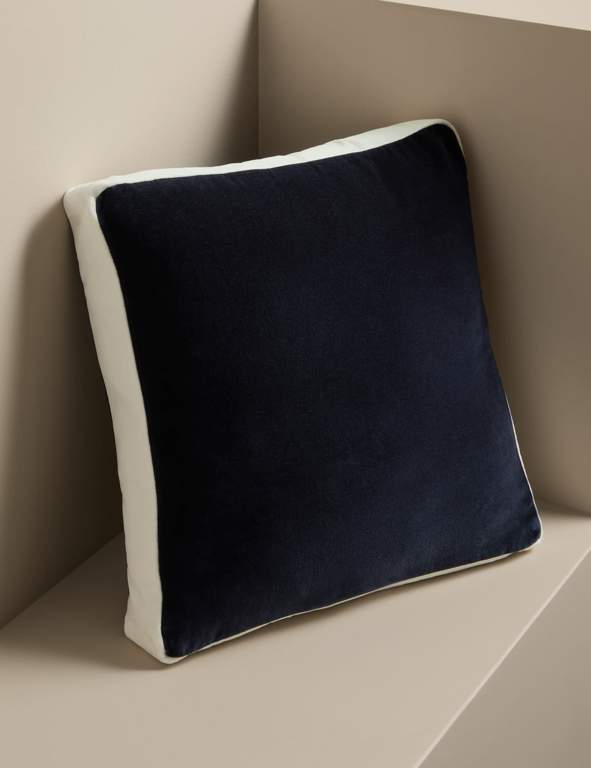 M&S X Kelly Hoppen velvet box cushion 45cm, imported from the UK