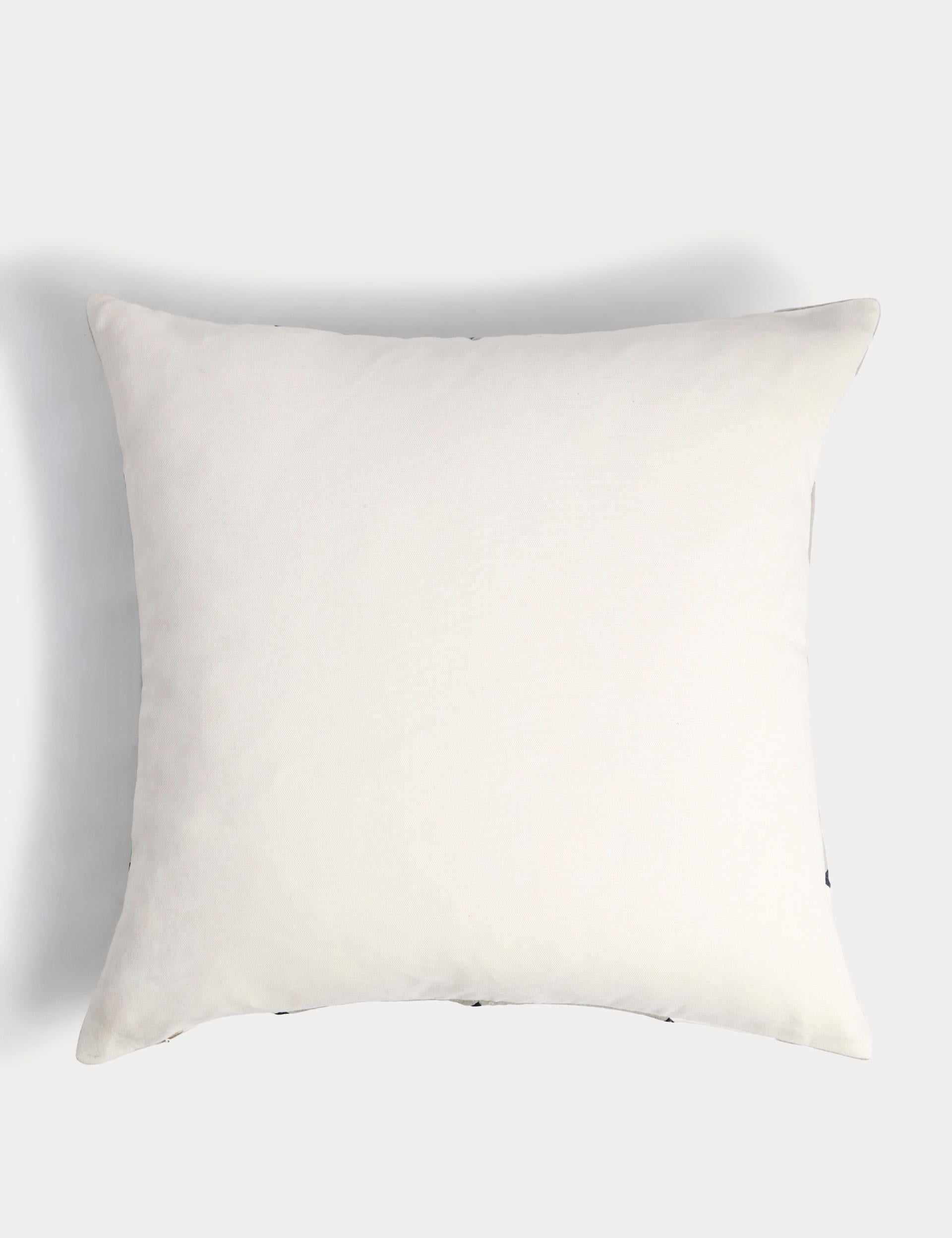 Geometric cushion velvet 50cm square (British brand)