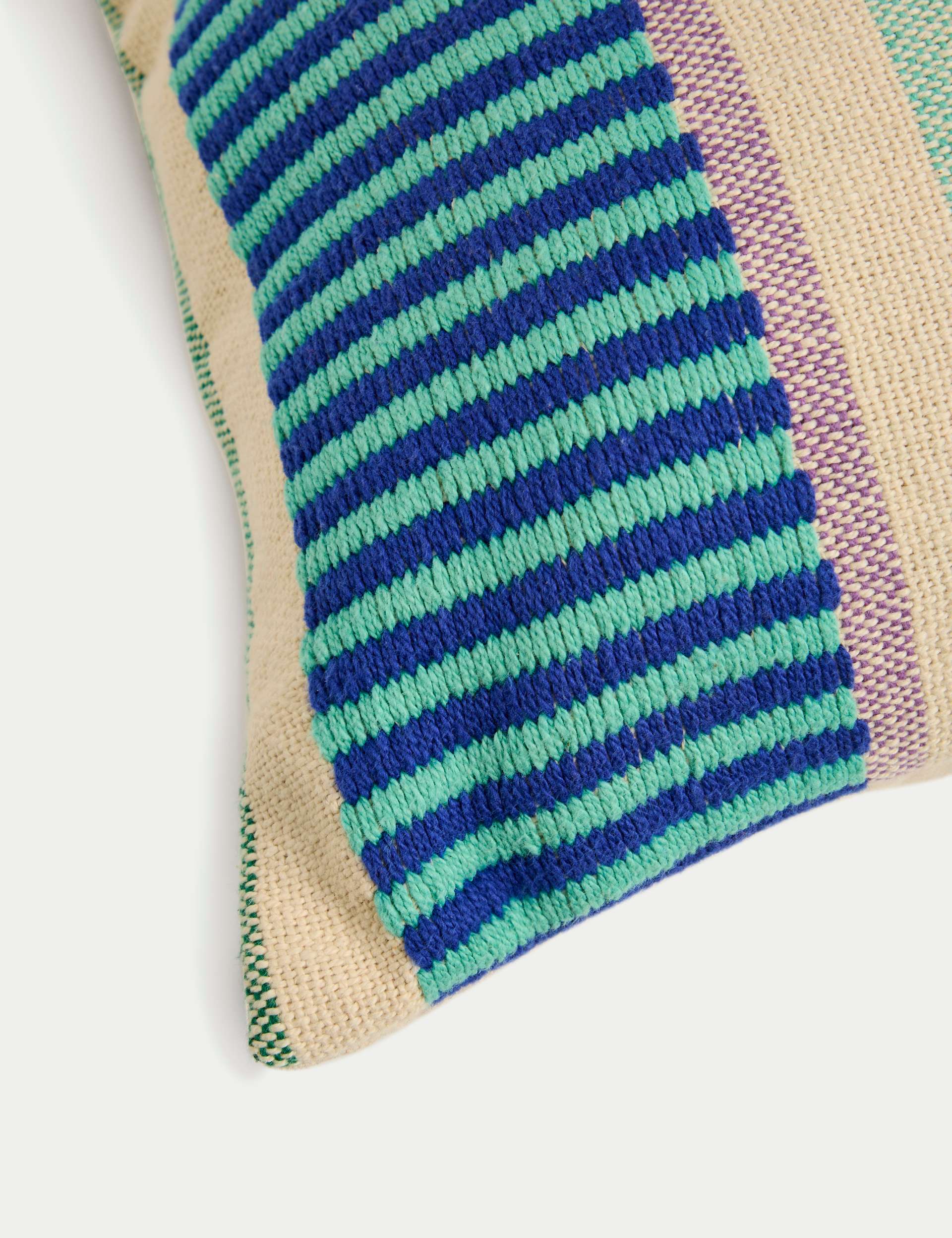 Outdoor cushion set of two modern stripe 50cm - British product