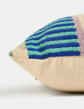 Outdoor cushion set of two modern stripe 50cm - British product