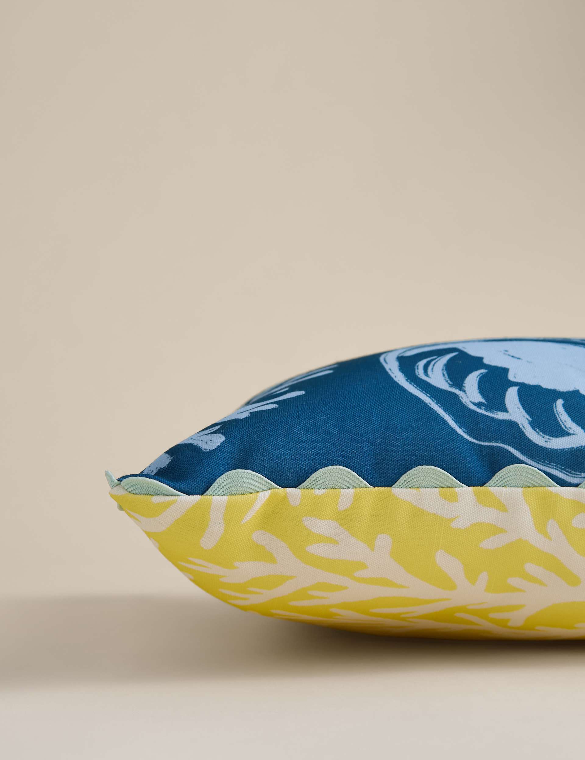 Coastal outdoor cushions set of two 43cm square - British product