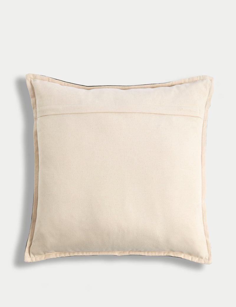 Pure cotton textured cushion 50cm square - British product