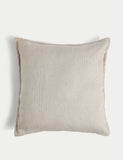 Pure cotton textured cushion 50cm square - British product