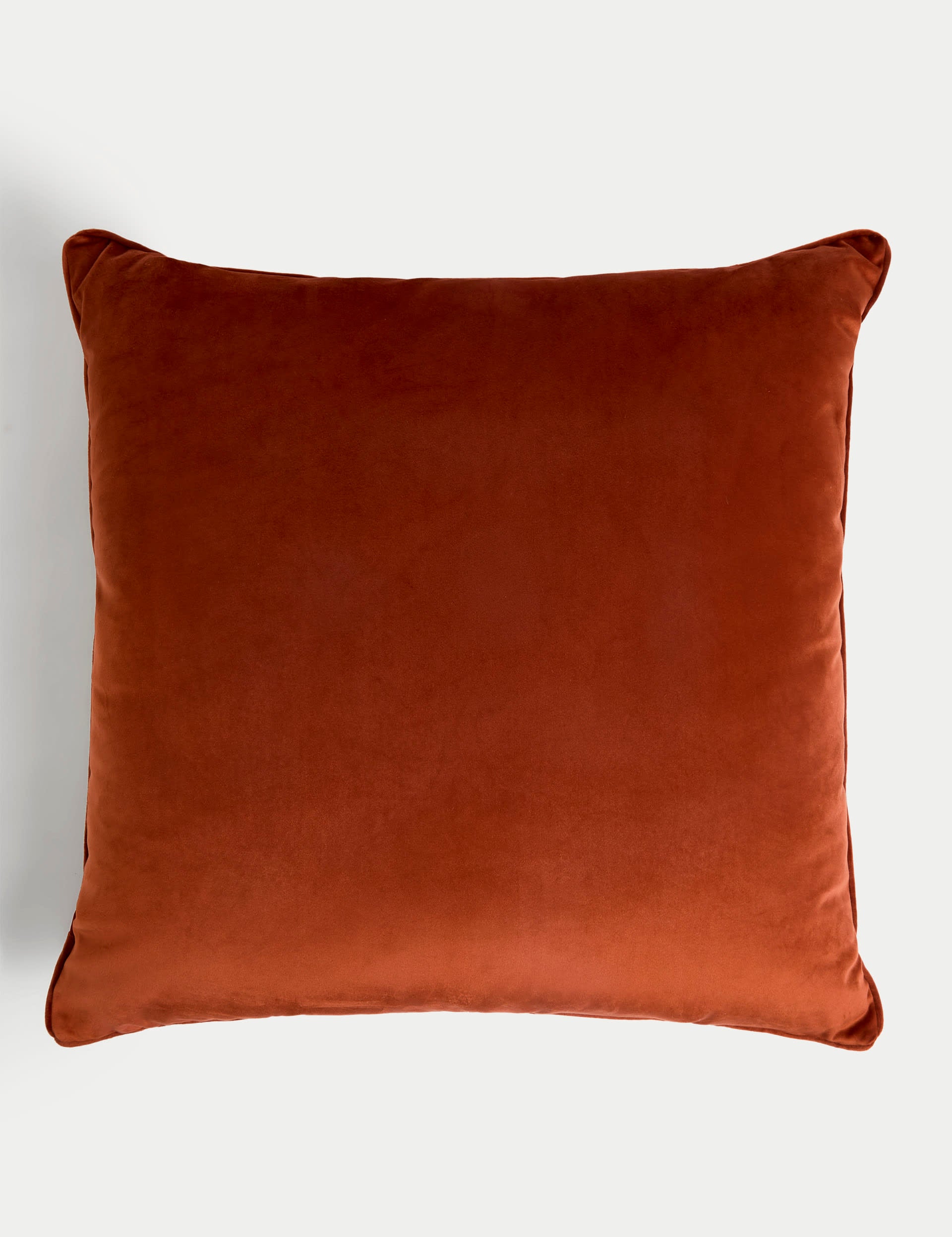 Velvet piped large cushion, UK version