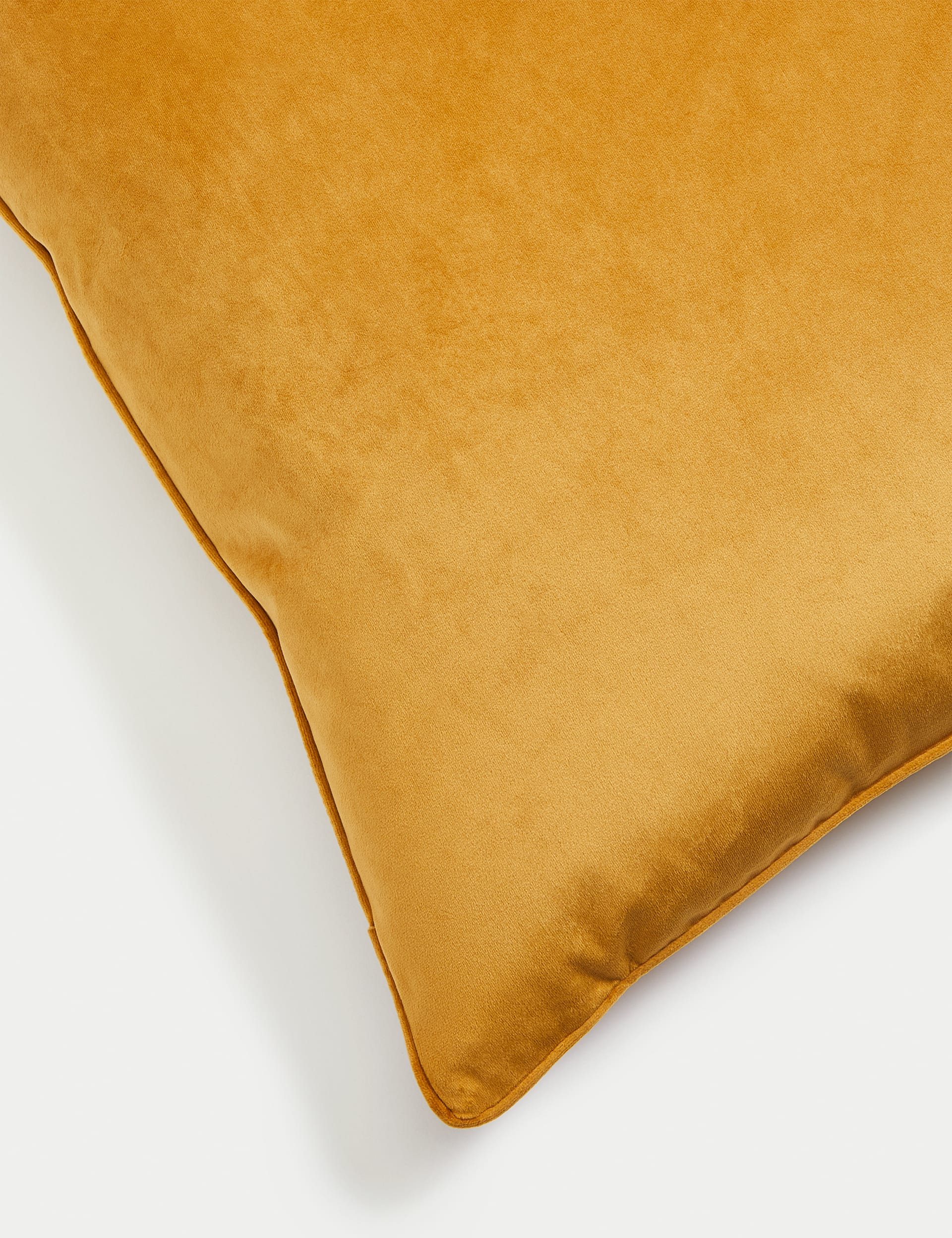 Velvet piped large cushion, UK version