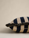 Fringed Chenille Stripe Cushion Cover 50x50 cm