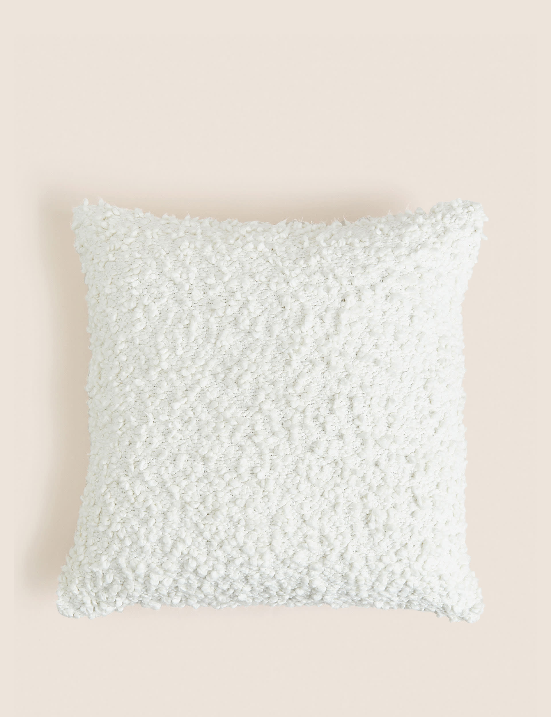 Cotton boucle cushion 45cm square (British brand)