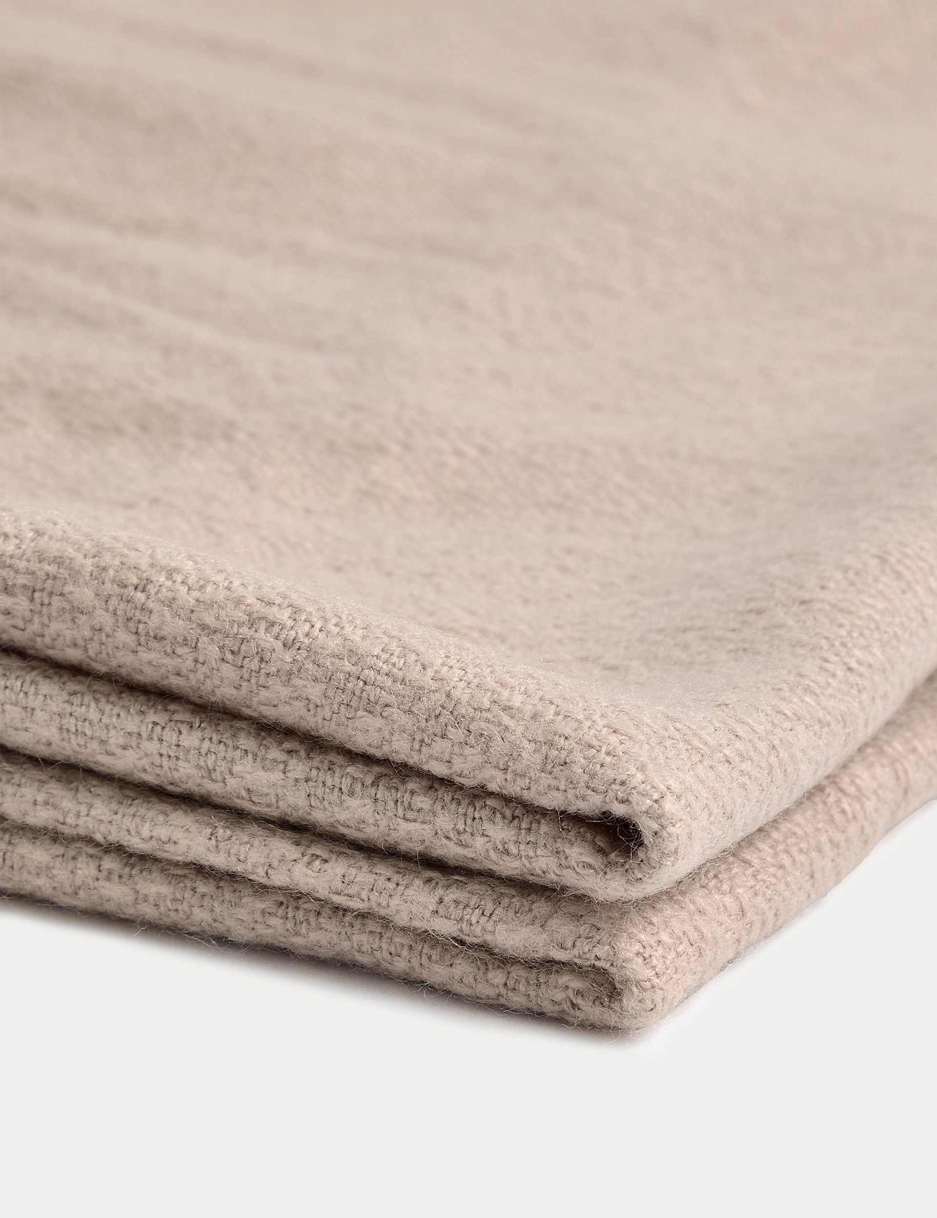 Soft textured throw 130x170cm chenille finish fringed edges, imported from the UK