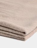 Soft textured throw 130x170cm chenille finish fringed edges, imported from the UK
