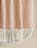 Herringbone throw with tassels 130x170cm, UK version