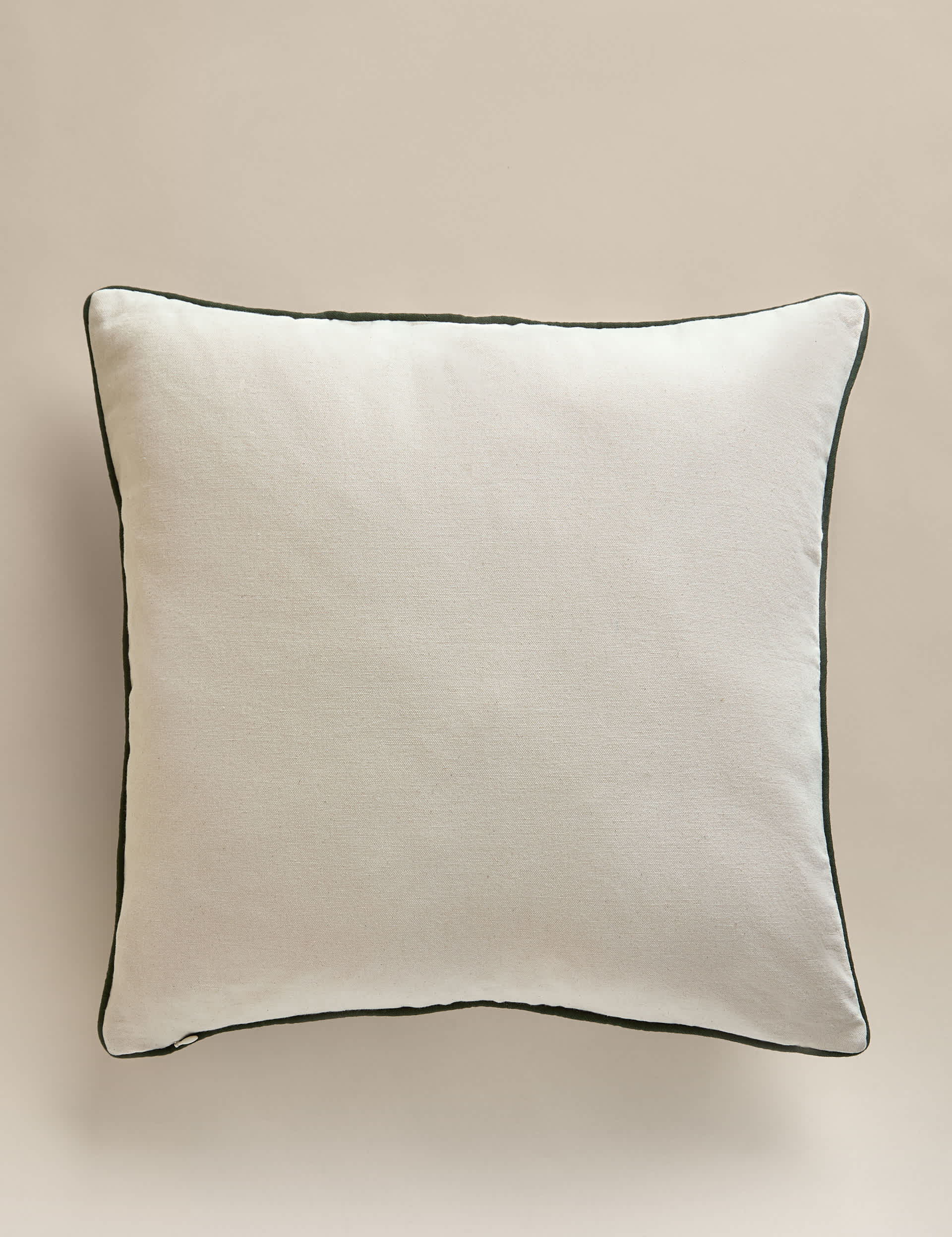 Woodland cushion pure cotton embroidered 50x50 cm (British brand)