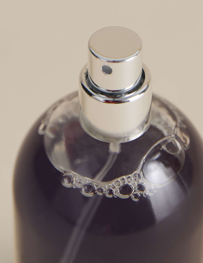 Blackberry Rambles room spray glass bottle, imported from the UK