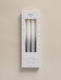 dinner candles metallic ombre set of 4 (British brand)