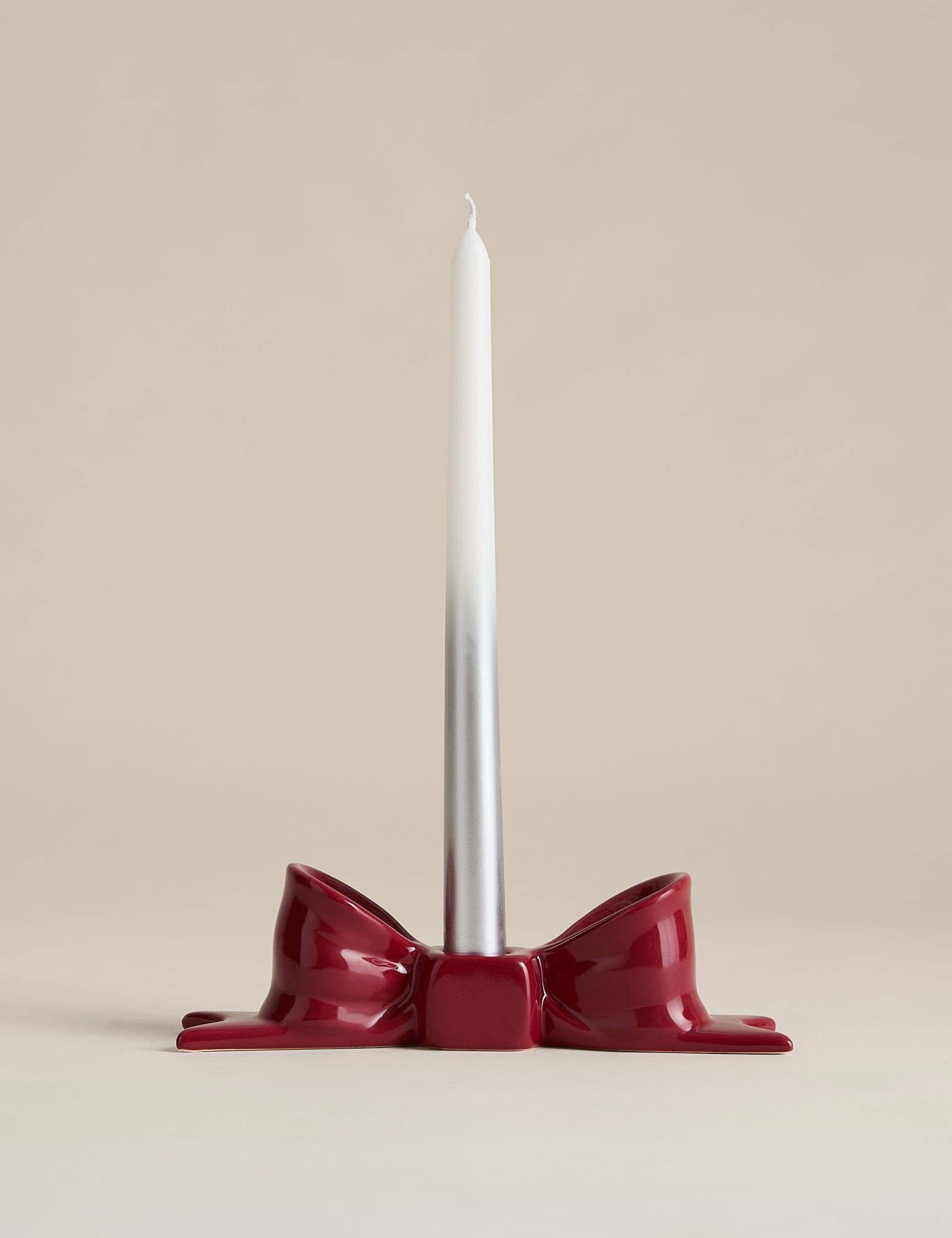 M&S Set of 4 Metallic Ombre Dinner Candles