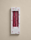 Bow dinner candles set of 4 - British product