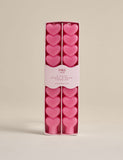 Heart dinner candles 2 pack unscented wax - British product