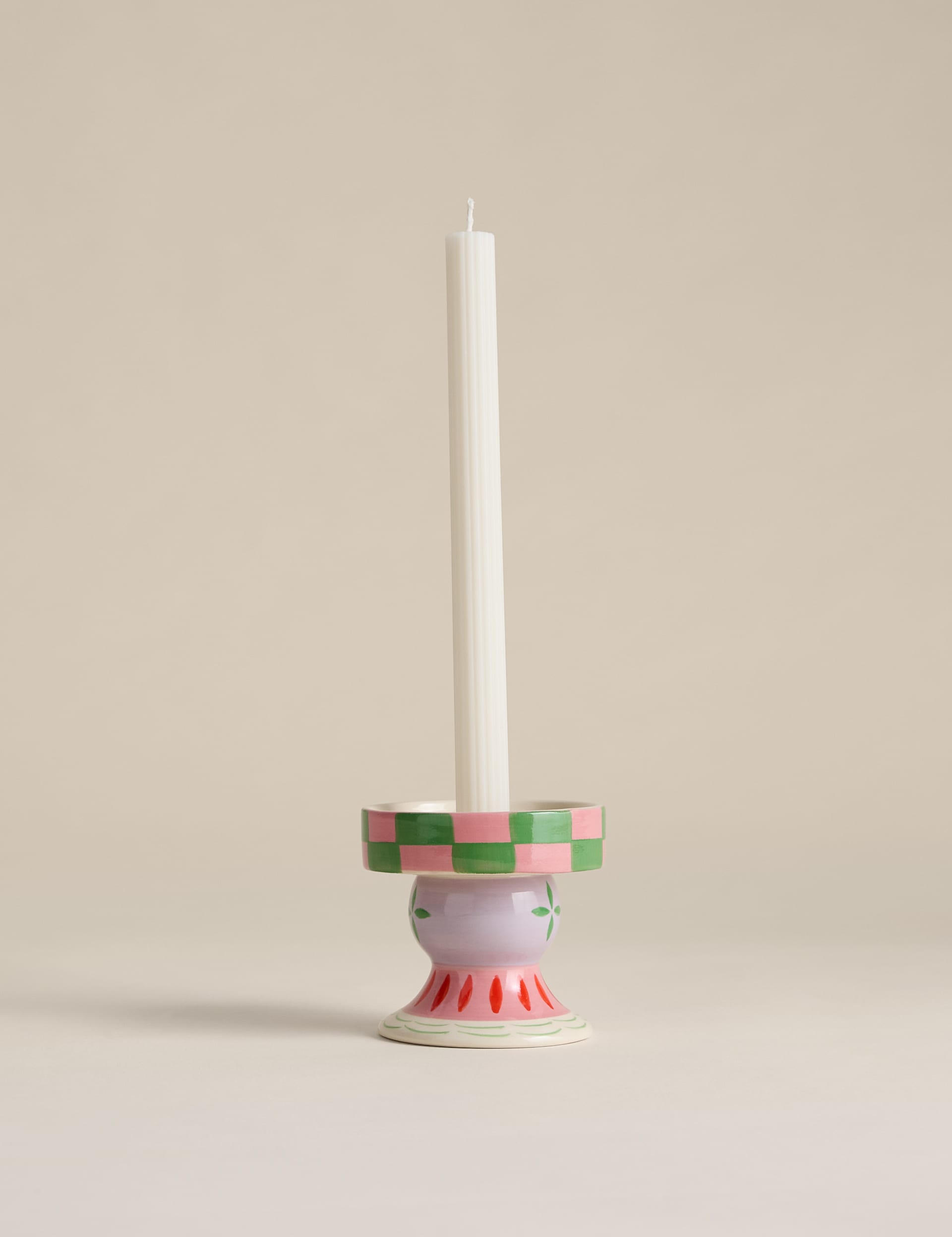 Mono dinner candles set of 4 unscented taper candles - British product