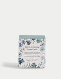 Blue Blossom scented candle in glass jar, imported from the UK