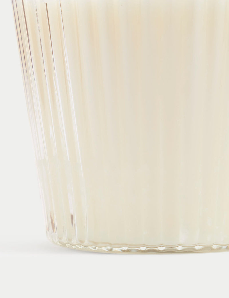 Velvet Iris 3 wick candle in glass vessel (British brand)