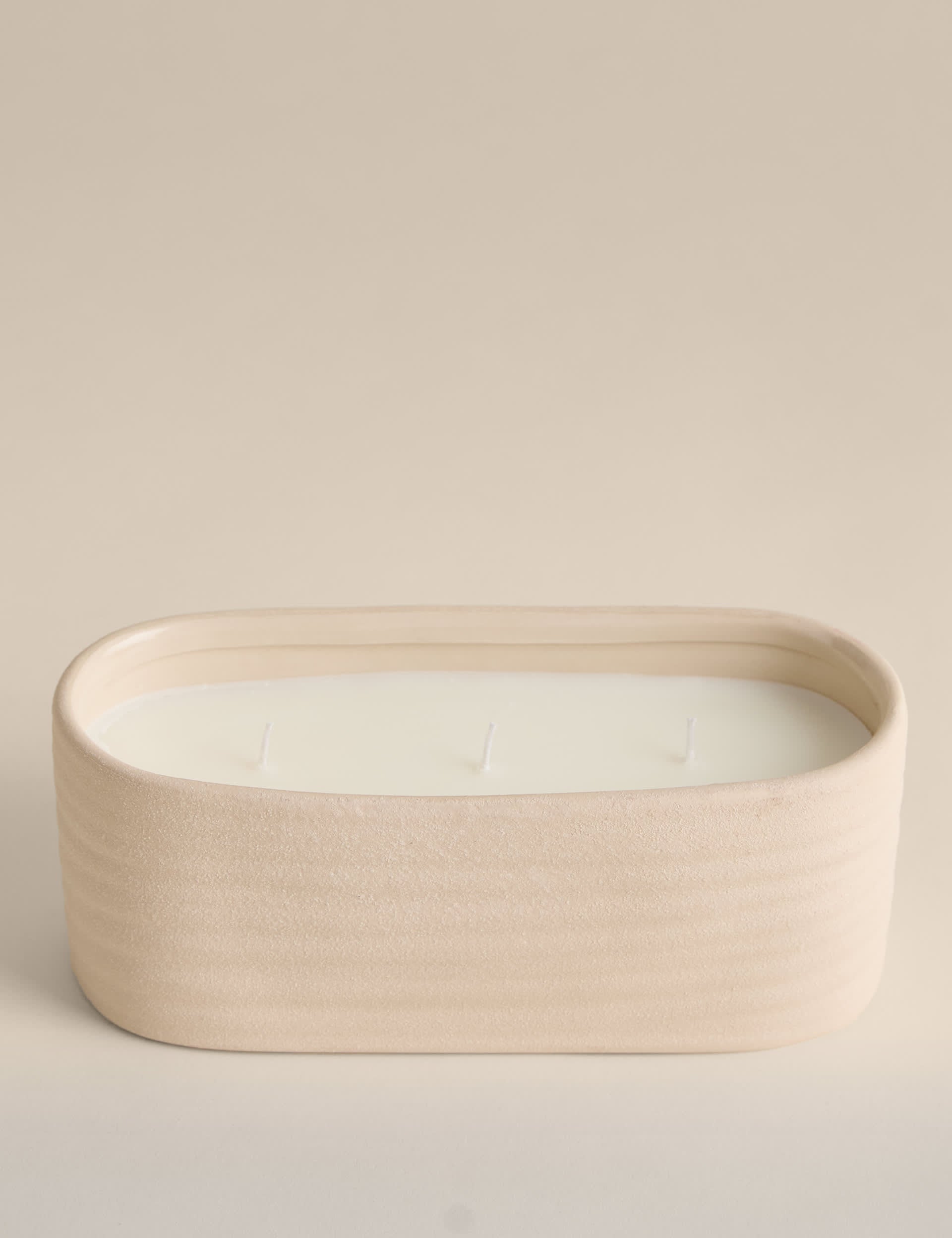 Ember ceramic 3 wick candle, imported from the UK
