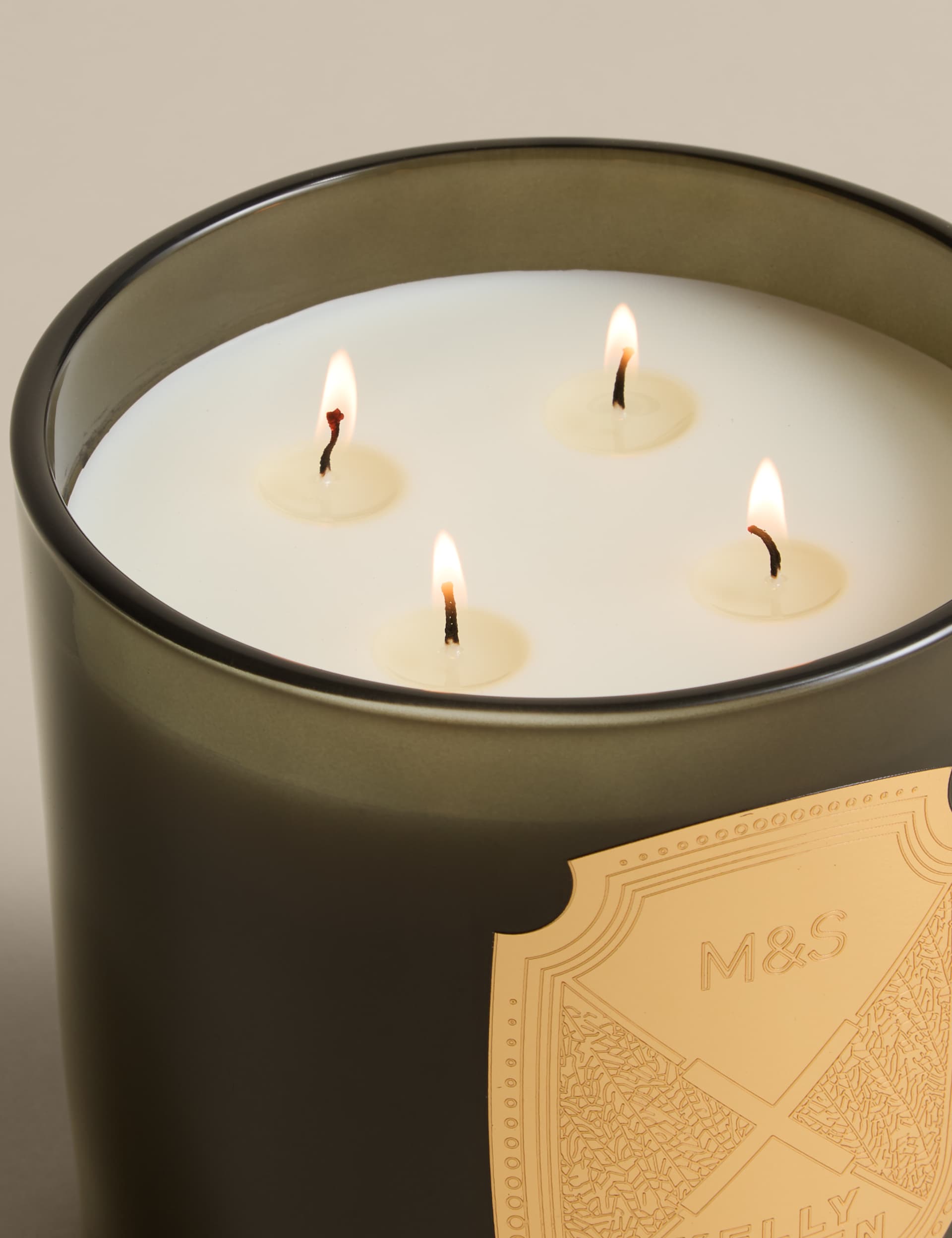M&S No. 3 three-wick candle with citrus scent, imported from the UK